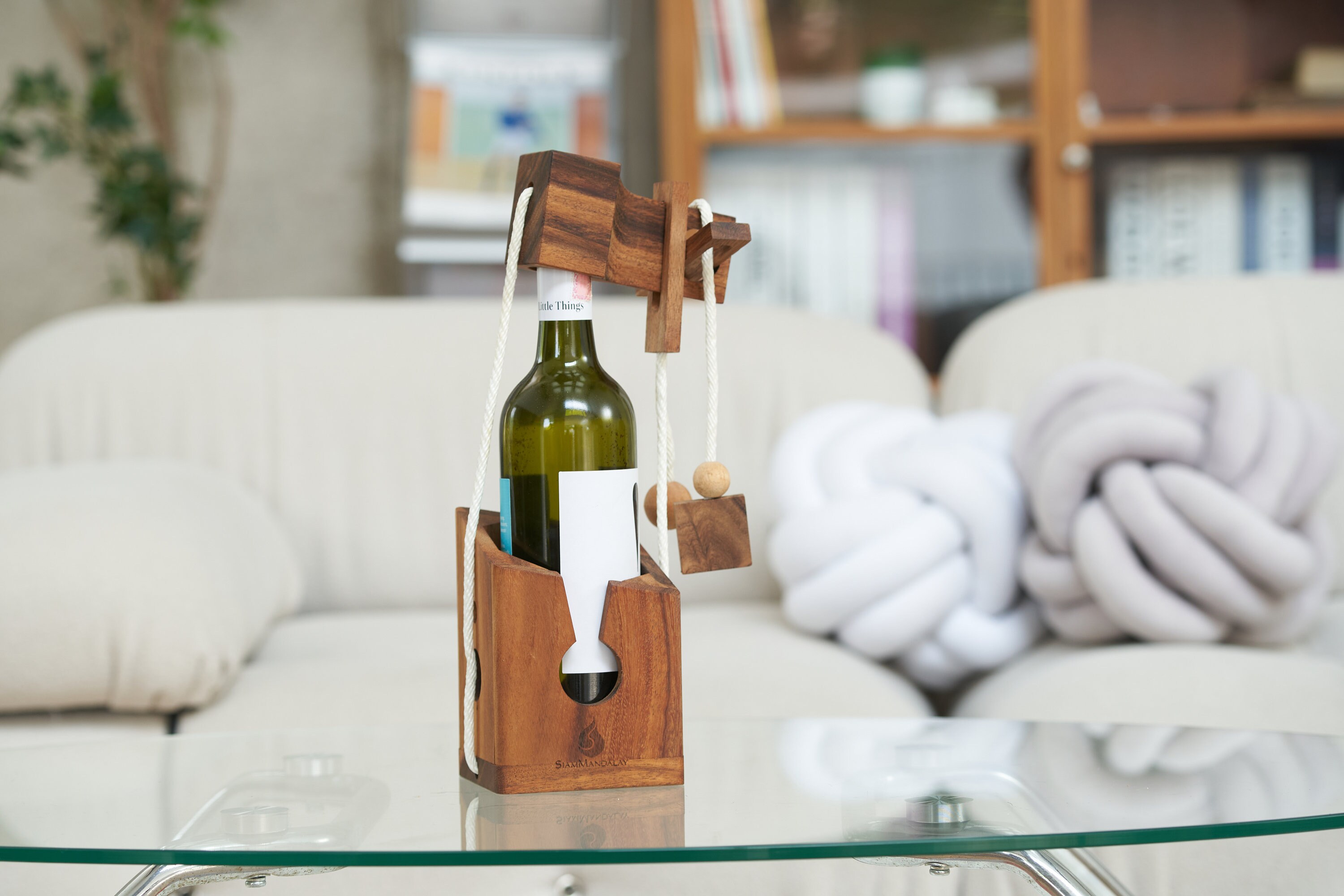 Wine Challenge: Wine Bottle Puzzle Gift for Parties Bottle Lock
