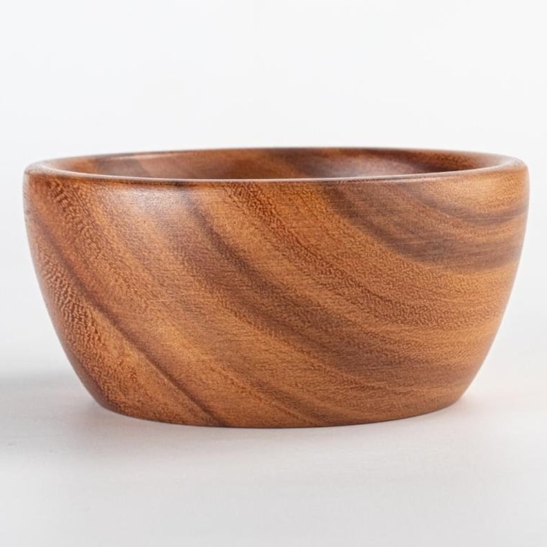 SiamMandalay Acacia Wood Salad Bowl - Thumbnail 4