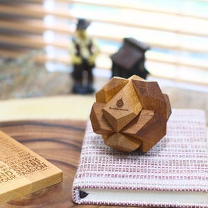 Galactic: Classic Interlocking Puzzle for Adults Handmade Eco Friendly 3D Brain Teaser Game Traditional Mechanical Puzzle US Shipping