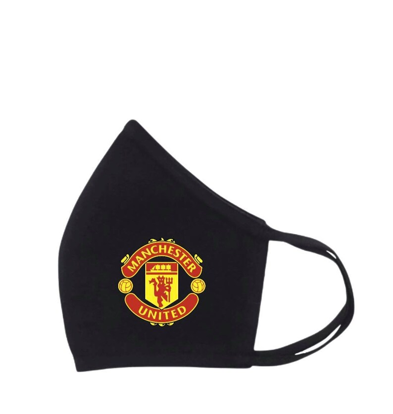 Manchester United Soccer Team face mask with filter pocket Etsy