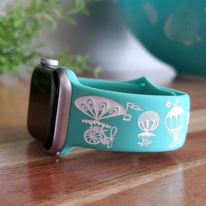 Pyrex Balloons Inspired Engraved Silicone Watch Band