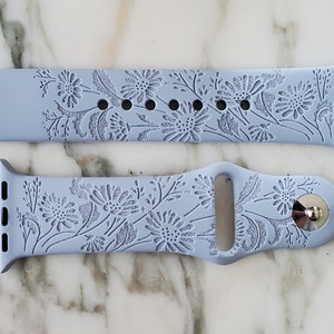 Pyrex Colonial Mist Inspired Engraved Silicone Watch Band