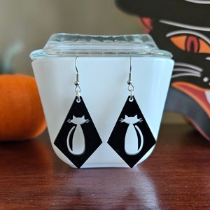 Adorable Atomic Kitty Earrings