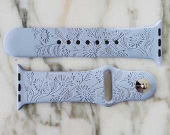 Pyrex Colonial Mist Inspired Engraved Silicone Watch Band