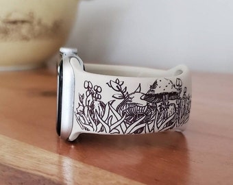 Pyrex Forest Fancies Inspired Engraved Silicone Watch Band