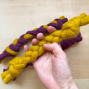 Juguete de lana para mascotas, Hueso de lana para perros, Juguete para perros con trenza de fieltro, Juguete para perros hecho de fieltro grueso, Juguete de regalo para tu cachorro, Hueso de fieltro para tu cachorro, Viernes negro