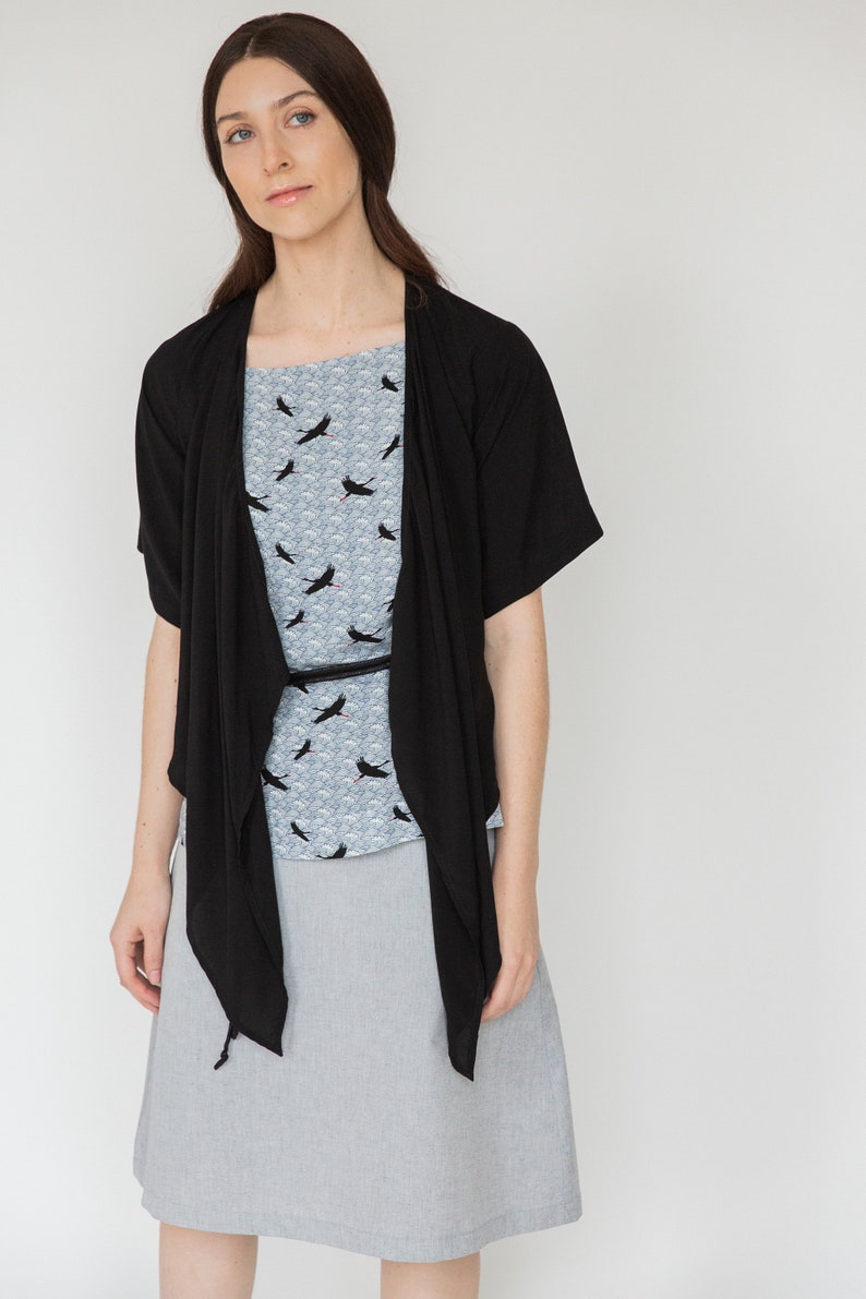 FLOW Reversible Tank top Navy Sea and Bird