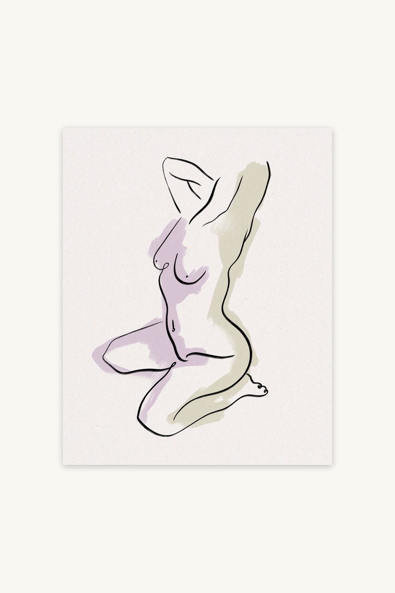 Body No.1 Print A3 A4 A2 Abstract Female Body
