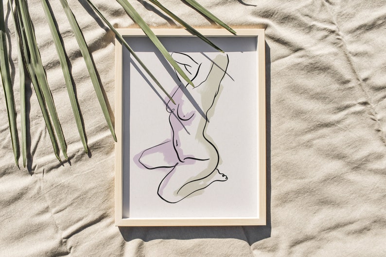 Body No.1 Print A3 A4 A2 Abstract Female Body