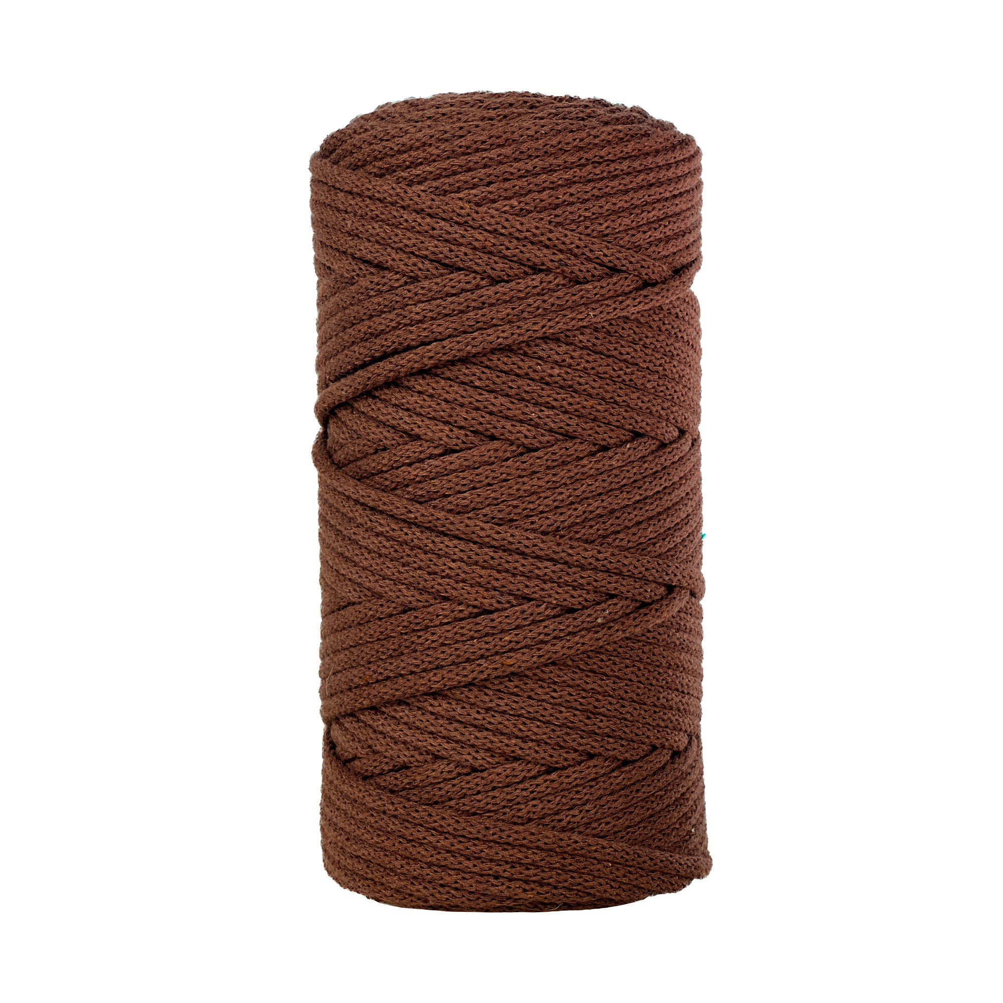 Premium Braided Cotton Cord 5mm X 109yards, CHOCOLATE SWIRL, Macrame and  Crocheting Rope, Soft Cotton Air 