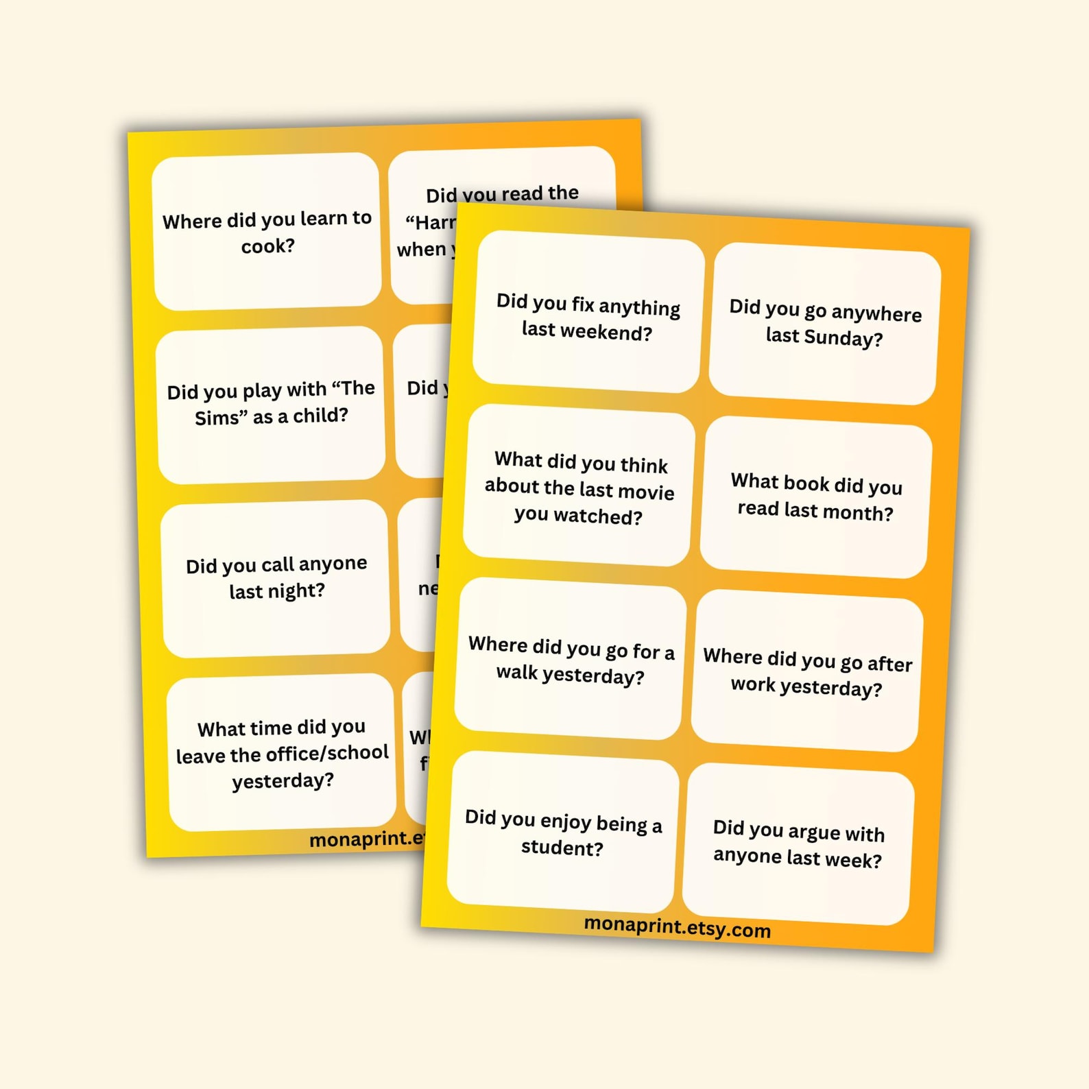 100 ESL Conversation Starter Flashcards: Beginner English Speaking ...