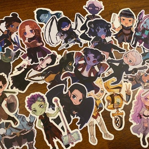 Critical Role Campaign 1-3 Stickers (All party characters) 3inch Vinyl Die-cut Stickers