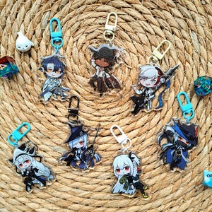 Arknights 2.5&quot; Double Sided Glitter Epoxy Charms (Skadi, Specter, Gladiia, Ulpianus, Thorns, Elysium, Lumen)