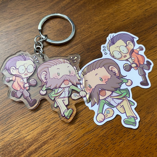 Disco Elysium 2.5" Charm and  3" Sticker