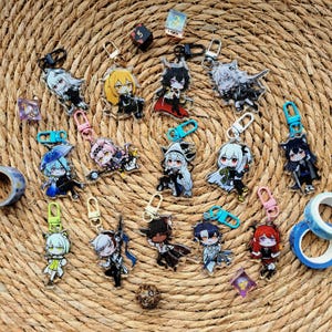 Arknights 2.5" Double Sided Glitter Epoxy Charms (Skadi, Specter, Mizuki, Goldenglow, Surtr, Kal'tsit, Mudrock, Ebenholz, Texas, and more!)