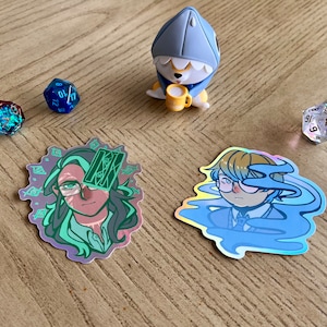 Magnus Archive 8cm Holographic sticker (Jonathan Sims, Martin Blackwood)