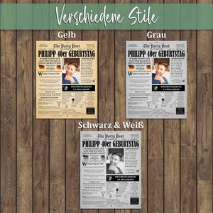 Vergleich der verschiedenen Designstile für das 1986 Geburtstagsposter: Gelb, Grau und Schwarz-Weiß. Perfekt als personalisiertes Geschenk.