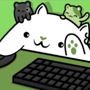 Bongo Cat Web Cam For Your Twitch, Youtube, Facebook Stream - Green