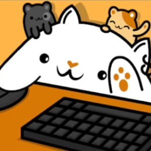 Bongo Cat Web Cam For Your Twitch, Youtube, Facebook Stream - Orange