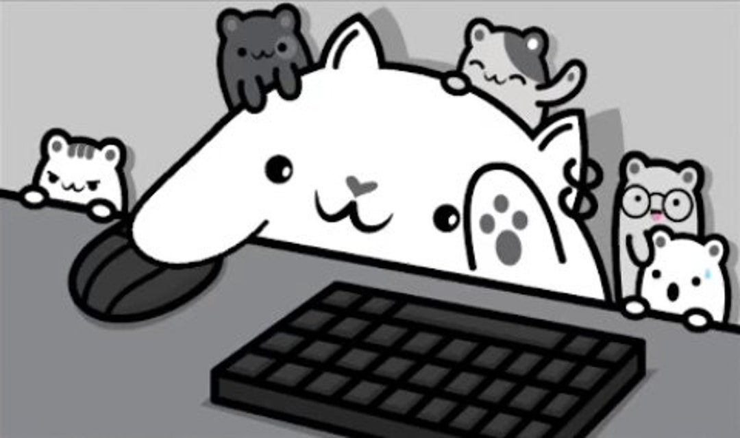 Bongo Cat  Cam for Your Twitch, Youtube, Facebook Stream Grey Etsy