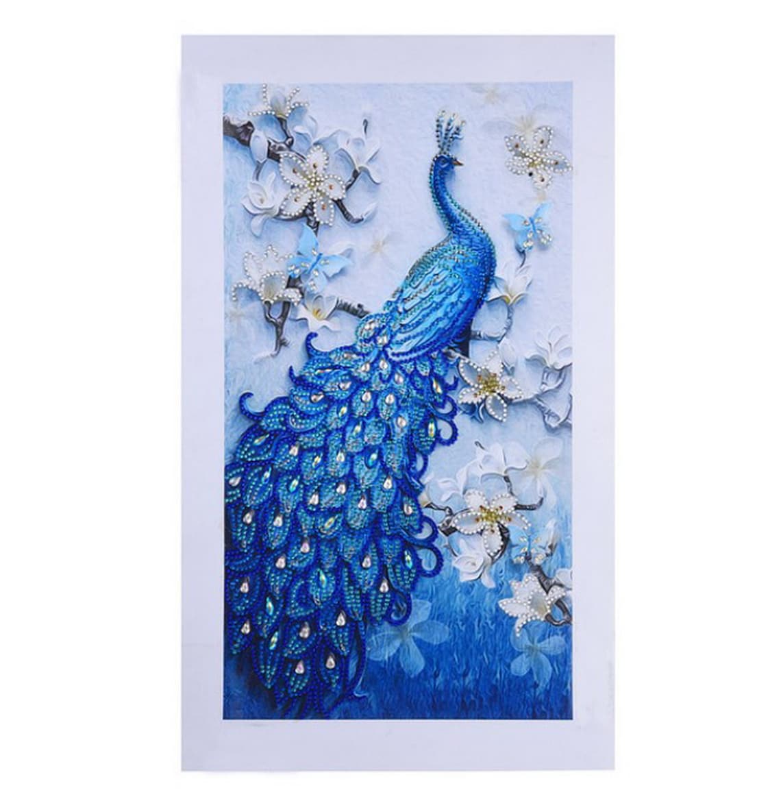 11.81x19.68 Peacock Diamond Painting kit Special Shaped Etsy