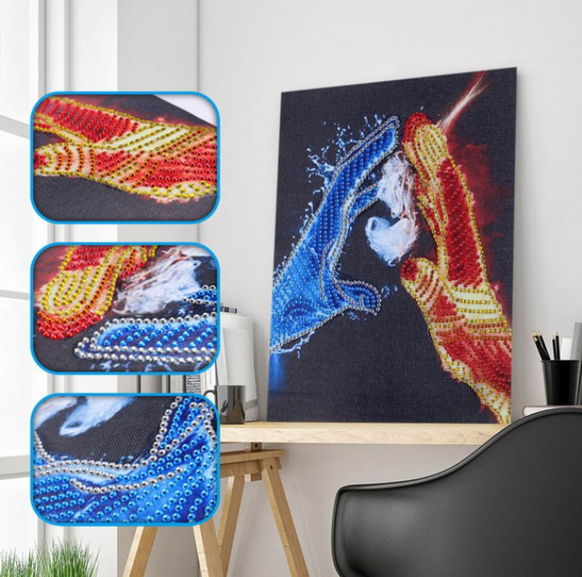 9.84x11.81 Love Diamond Painting kit Special Shaped Etsy