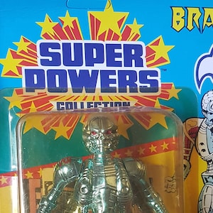 ブレイニアック 1984 ケナー トイズ DC コミック スーパー パワーズ コレクション - コミック ブックとバックストーリー カットアウト カード - ヴィンテージ - スーパーマン - DC - レア
