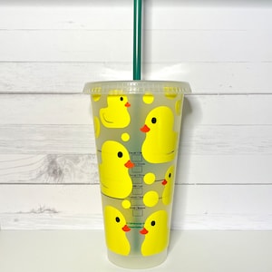 Rubber Ducky Starbucks Cup, Rubber Duck Cup, Animal Starbucks Cup ...