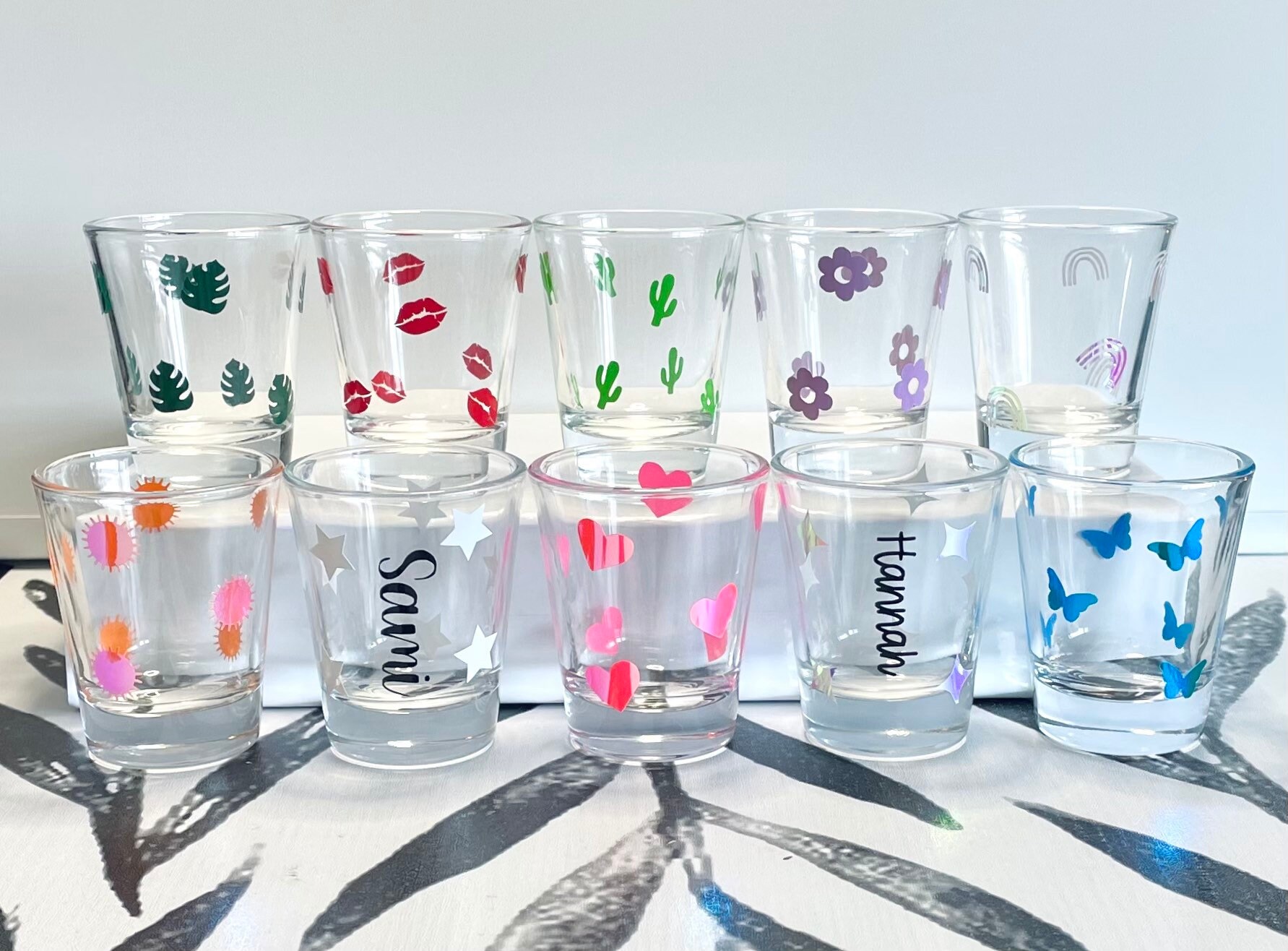 Cute Shot Glasses Personalized 2oz Custom Shot Glass Bulk Etsy