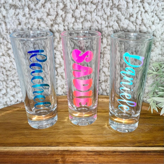 16 Pcs Bachelorette Party Shot Glass Necklaces - Bling Diamond Cups With Bead Necklaces