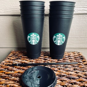 Starbucks 5 Pack Bundle - Reusable Frosted 24 oz Cold
