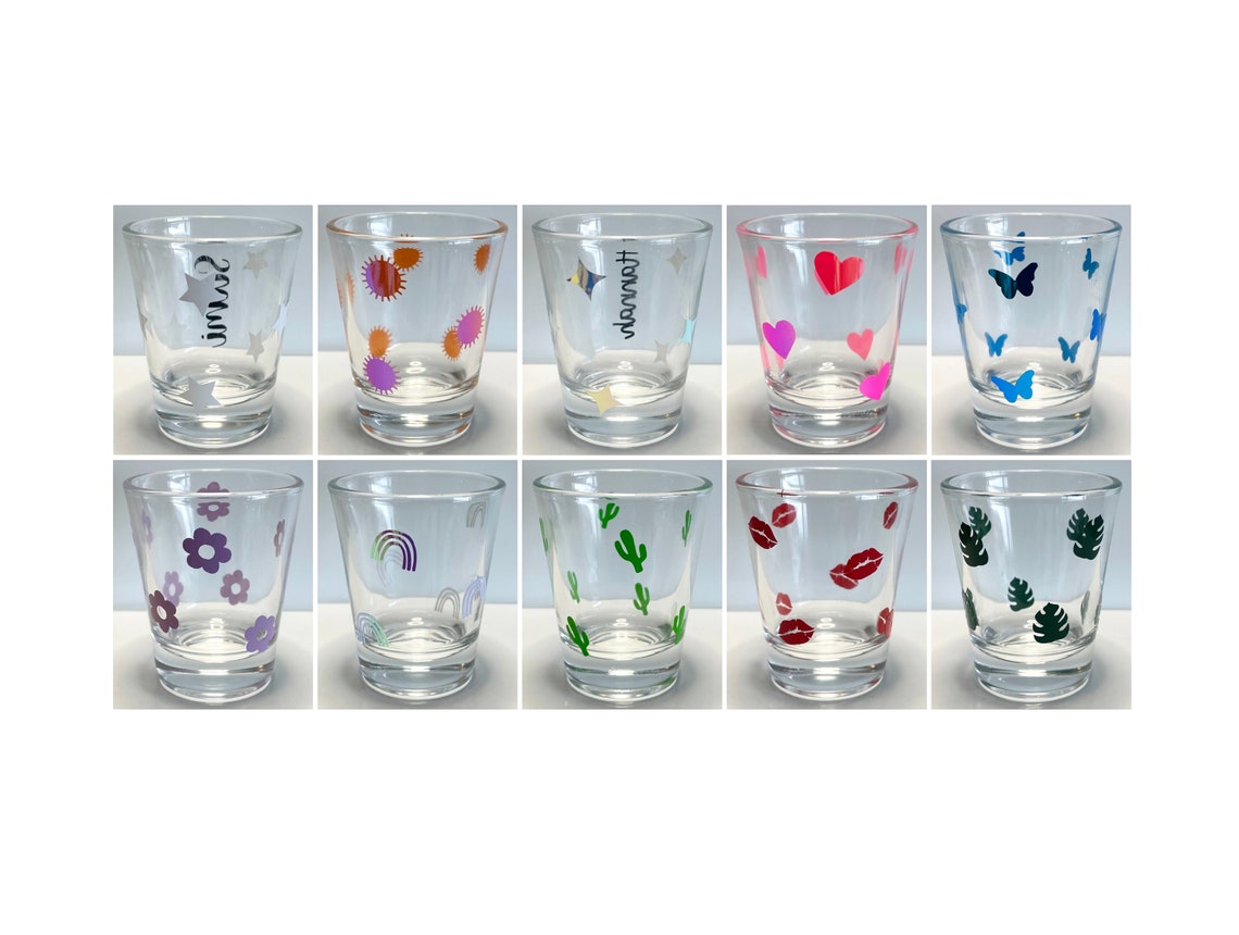 Cute Shot Glasses Personalized 2oz Custom Shot Glass Bulk Etsy