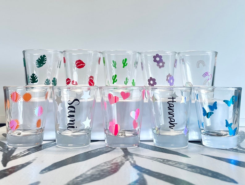 Cute Shot Glasses Personalized 2oz Custom Shot Glass Bulk Etsy