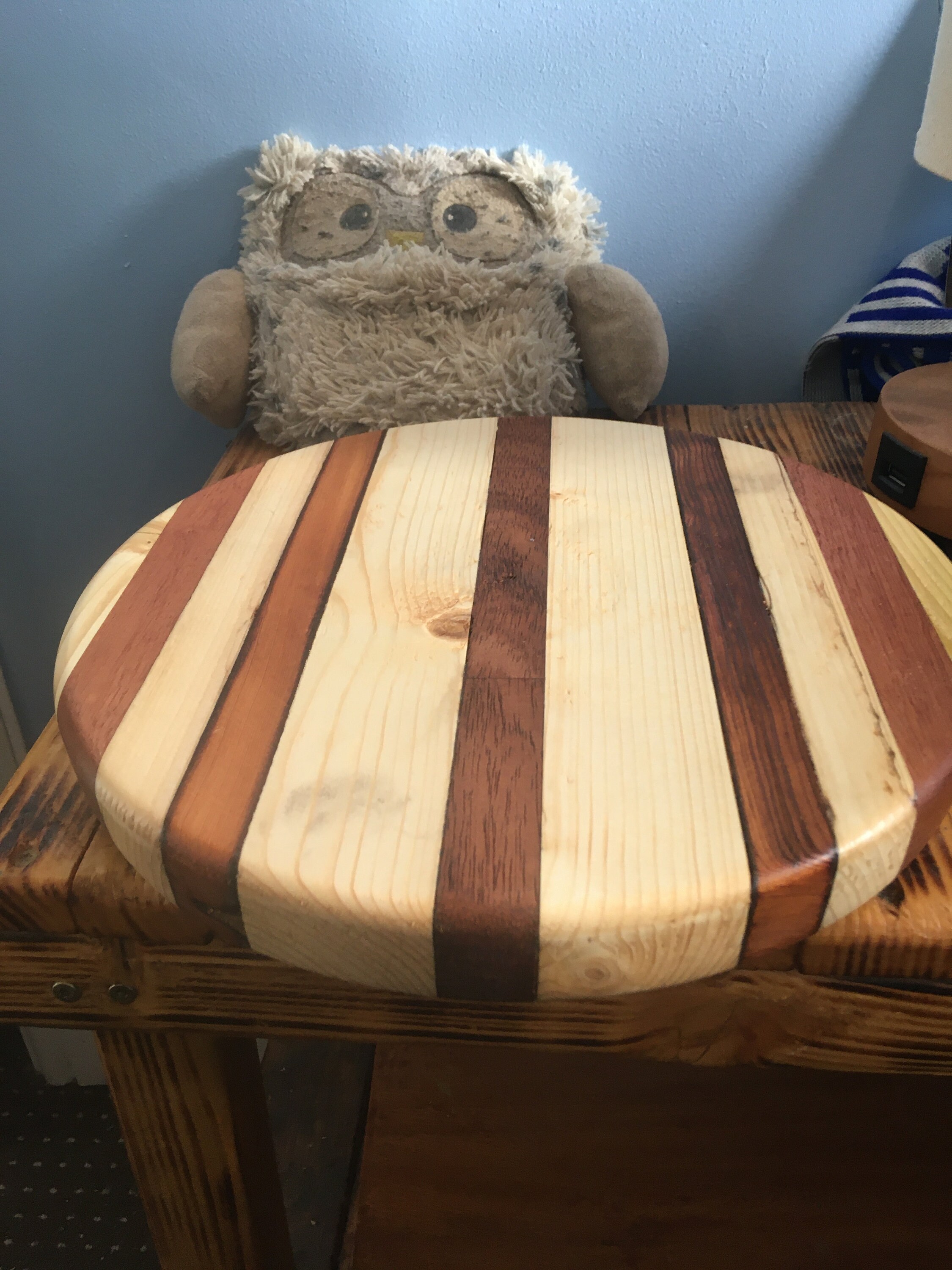 Tabla de cortar de madera reciclada Etsy