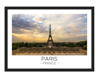 Eiffel Tower Print | Paris Print, Paris Poster, France Travel, Paris Wall Art, France Print, Décor, Photograph, Wanderlust Gift, Paris Gift