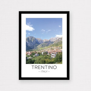 Trentino Print | Trentino Travel, Trentino Italy Wall Art, Dolomites Travel Poster, Travel Gift, Wall Décor, Photograph, Wanderlust Gift