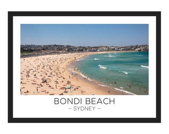 Bondi Beach Print | Bondi Beach Art, Bondi Beach Poster, Sydney Print, Sydney Poster, Australia Poster, Bondi Travel Poster, Travel Gift