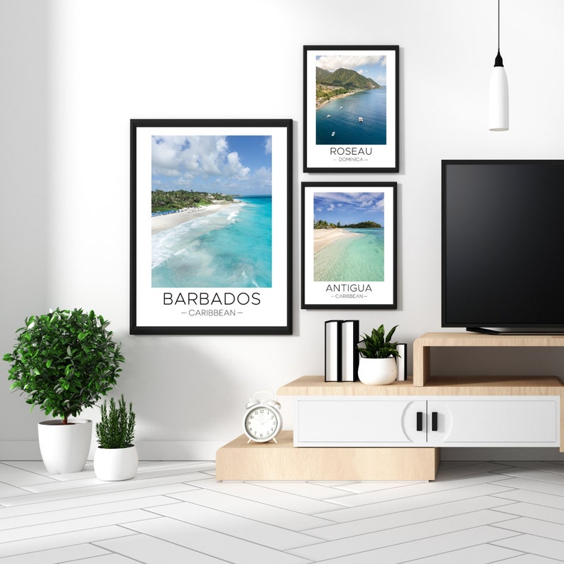 Barbados Print Barbados Travel, Barbados Wall Art, Caribbean Beach