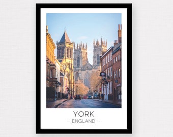 York Print | York City, York Photo, York Minster, Cathedral, England, UK, Travel Gift, Travel Present, Travel Print, Wall Décor, Cityscape