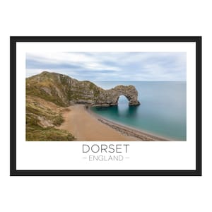 Dorset Print | Dorset Travel, England Art, Durdle Door, Reiseplakat, England-Druck, Wanddekoration, Fotografie, Fernweh Geschenk, Reisegeschenk