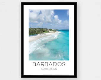 Barbados Print | Barbados Travel, Barbados Wall Art, Caribbean Beach Travel Poster, Travel Gift, Wall Décor, Photography, Wanderlust Gift