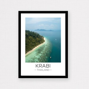 Thailand Print | Krabi Print, Krabi Wall Art, Krabi Poster, Thailand Poster, Travel Gift, Wall Décor, Photograph, Wanderlust Gift