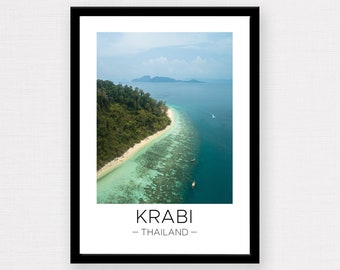 Thailand Print | Krabi Print, Krabi Wall Art, Krabi Poster, Thailand Poster, Travel Gift, Wall Décor, Photograph, Wanderlust Gift