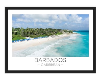 Barbados Print | Barbados Travel, Barbados Wall Art, Caribbean Beach Travel Poster, Travel Gift, Wall Décor, Photography, Wanderlust Gift