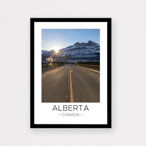 Alberta Print | Alberta Travel, Alberta Wall Art, Canada, Canada Print, Travel Poster, Travel Gift, Wall Décor, Wanderlust Gift