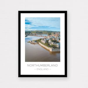 Northumberland Print | Northumberland Poster, Berwick Upon Tweed Print, England Landscape, Travel Gift, Wall Décor, England Gift, Poster