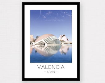 Valencia Print | Valencia Travel Poster, Valencia Art, Spain Print, Spain Travel, Wall Décor, Photograph, Wanderlust, Modern Architecture