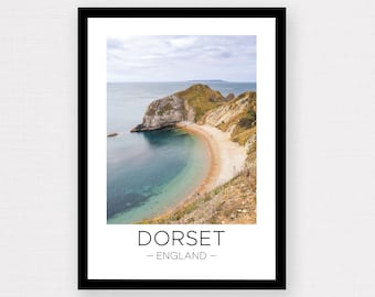 Dorset Print | Dorset Travel, England Wall Art, Durdle Door Travel Poster, England Print, Wall Décor, Photograph, Wanderlust Travel Gift