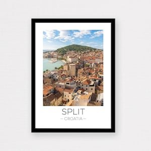 Split Croatia Print | Split Croatia Travel Poster, Split Poster, Croatia Print, Croatia Sunset, Décor, Photograph, Wanderlust Travel Gift