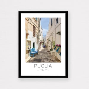 Puglia Print | Puglia Travel, Italy Wall Art, Puglia Poster, Italy Print, Ostuni Travel Poster, Décor, Photograph, Travel Gift, Italy Poster